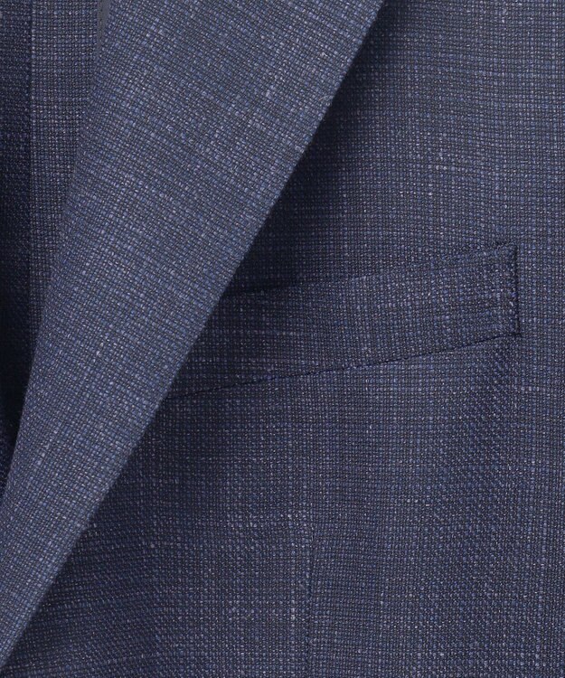 J.PRESS MEN 【NEW STAGE】フレーキーシルクリネン ジャケット ネイビー系