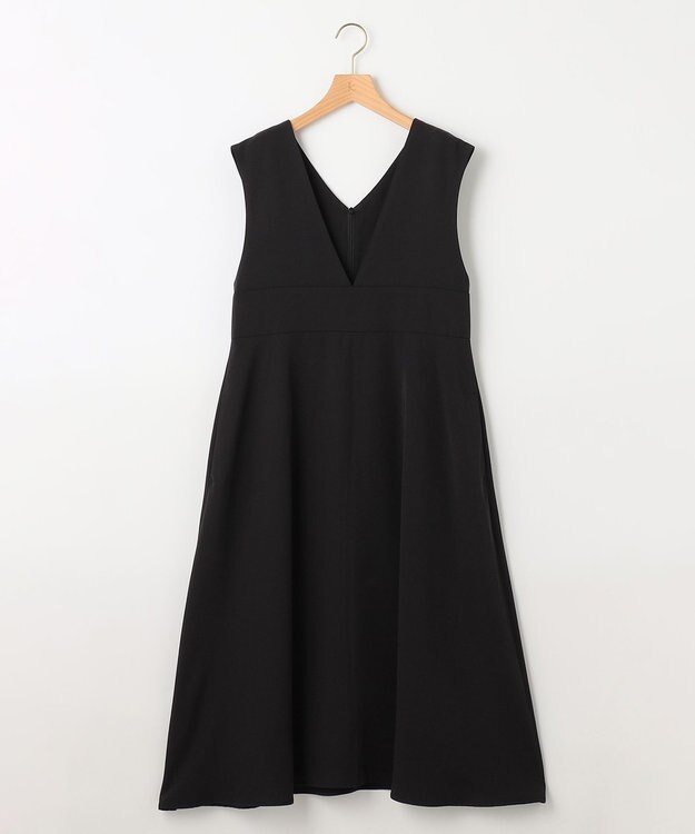 組曲 【WEB限定・シワになりにくい】ジェシーツイル ジャンパースカート ブラック系