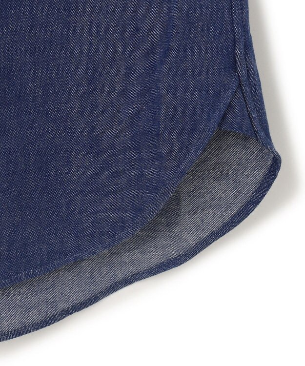 J.PRESS MEN デニムルックツイル ボタンダウンシャツ ブルー系