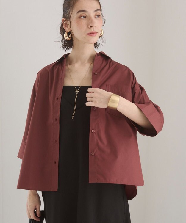 WEGO 【ANGIE VINTAGE】ハーフスリーブシャツ ブラウン