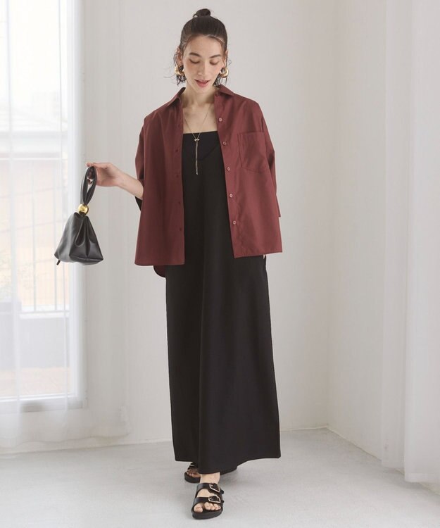 WEGO 【ANGIE VINTAGE】ハーフスリーブシャツ ブラウン