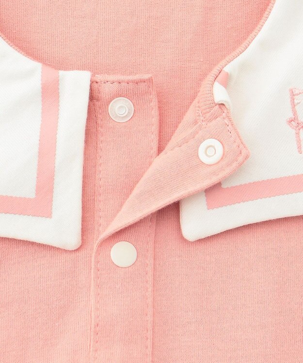 組曲 KIDS 【80-90cm】セーラーボーダー ワンピース ピンク系1