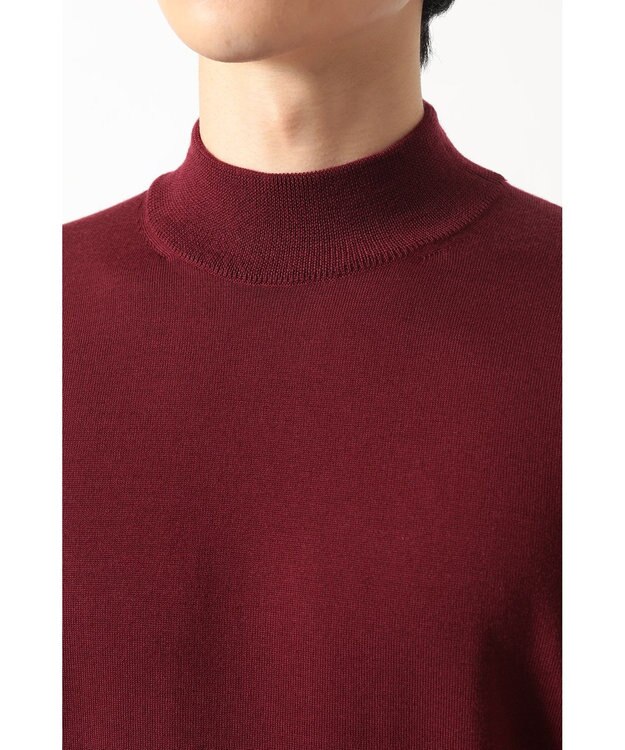 DAKS モックネック ニットプルオーバー パープル