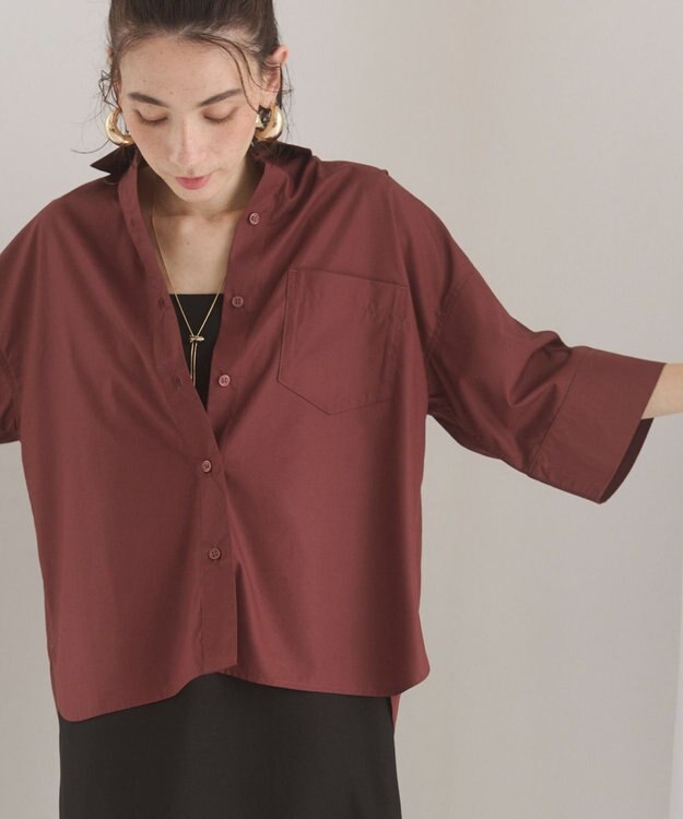 WEGO 【ANGIE VINTAGE】ハーフスリーブシャツ ブラウン