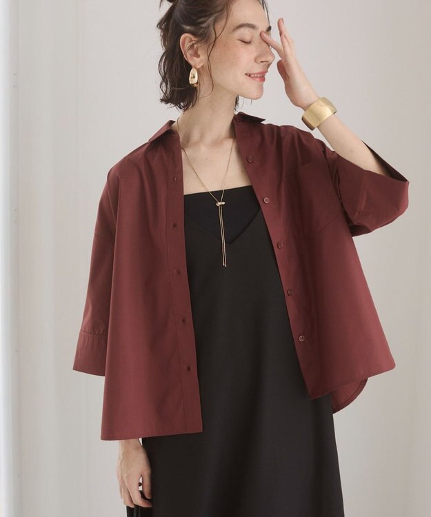 WEGO 【ANGIE VINTAGE】ハーフスリーブシャツ ブラウン