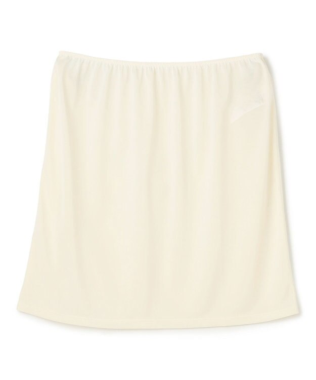 BEIGE， NADIA / 異素材ライン ストレッチニットスカート Ecru