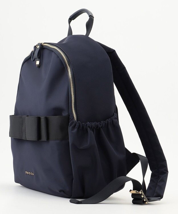 TOCCA 【撥水】RIBBON BRICK BACKPACK バックパック ネイビー系