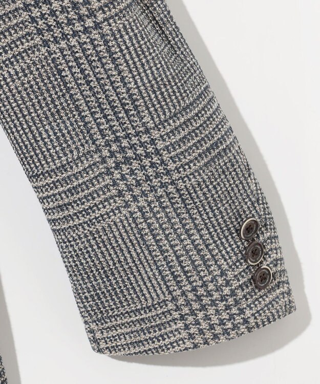 JOSEPH ABBOUD 【イタリア素材/軽量/ストレッチ】サマーツィードジャージー千鳥プリント ジャケット ベージュ系4