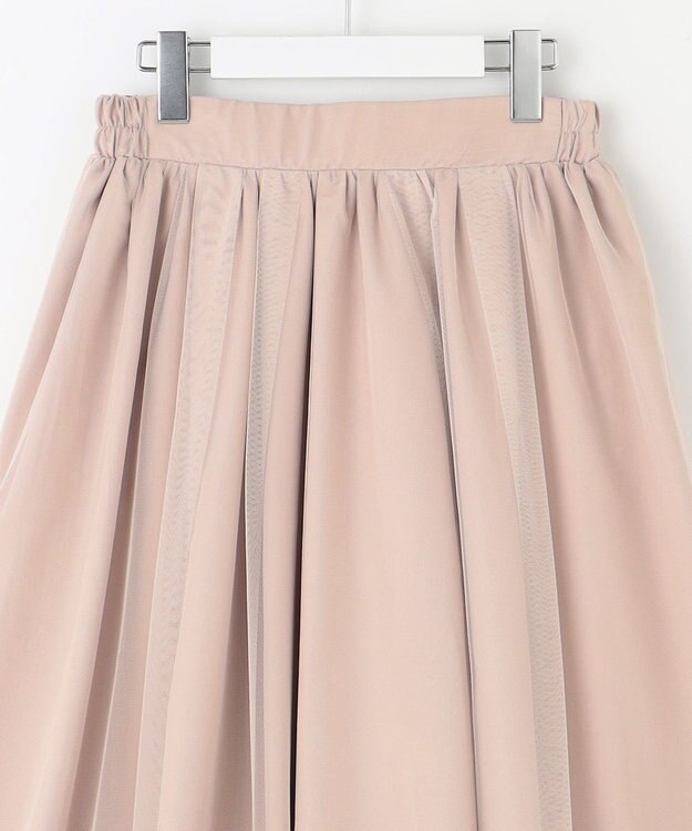 Feroux チュールレイヤード バルーンスカート ピンク系