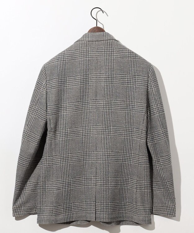 JOSEPH ABBOUD 【イタリア素材/軽量/ストレッチ】サマーツィードジャージー千鳥プリント ジャケット ベージュ系4