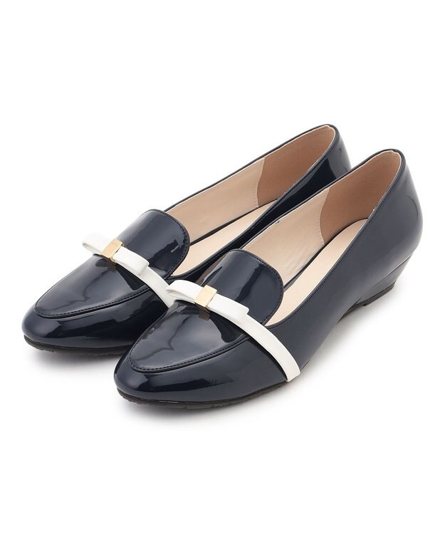 TOCCA 【晴雨兼用】TINY RIBBON  RAIN ROAFER レインパンプス ネイビー系