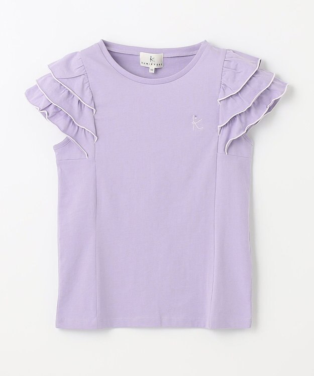 組曲 KIDS 【150-160㎝】メローメロー Tシャツ ラベンダー系