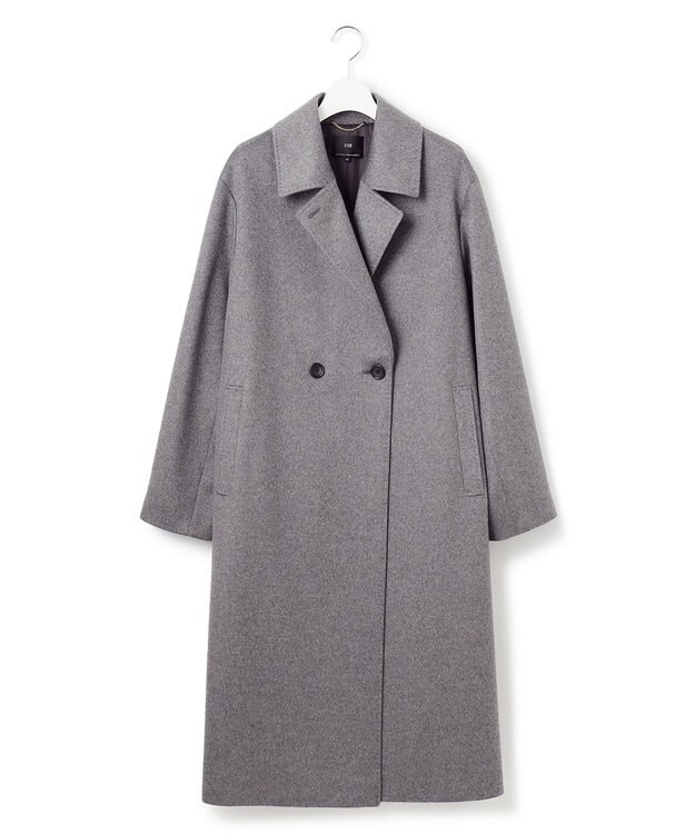 23区 S COLOMBOカシミヤビーバー ダブルフロント チェスターコート グレー系