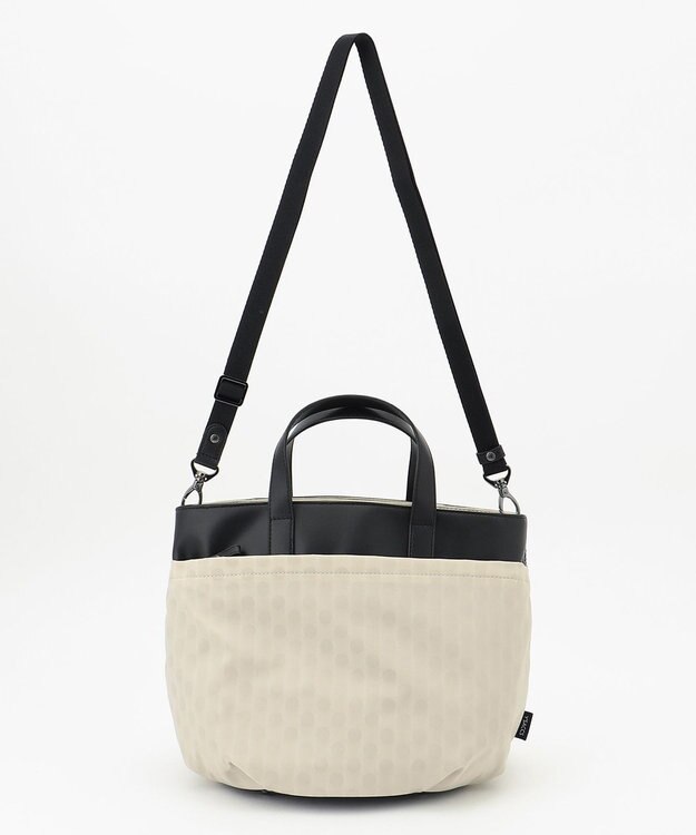 Y'SACCS Polka Dots　タックラウンド2WAYミドルトート アイボリー