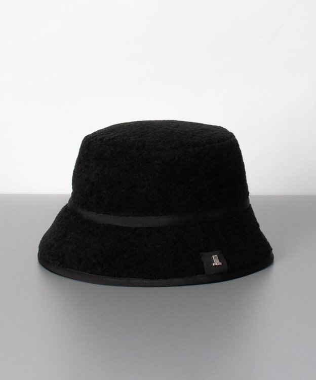 AURORA LANVIN en Bleu ランバン オン ブルー ボアバケットハット ブラック