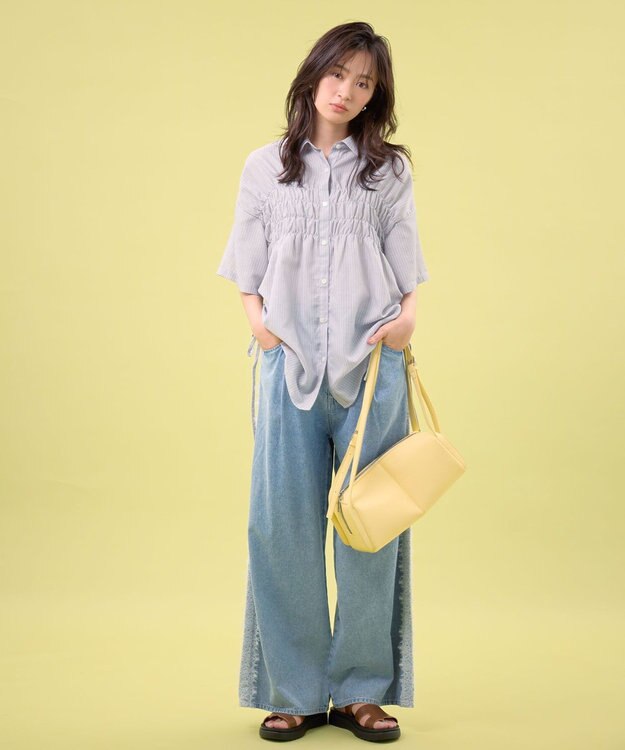 Green Parks ワイドボストンバッグ Light Yellow
