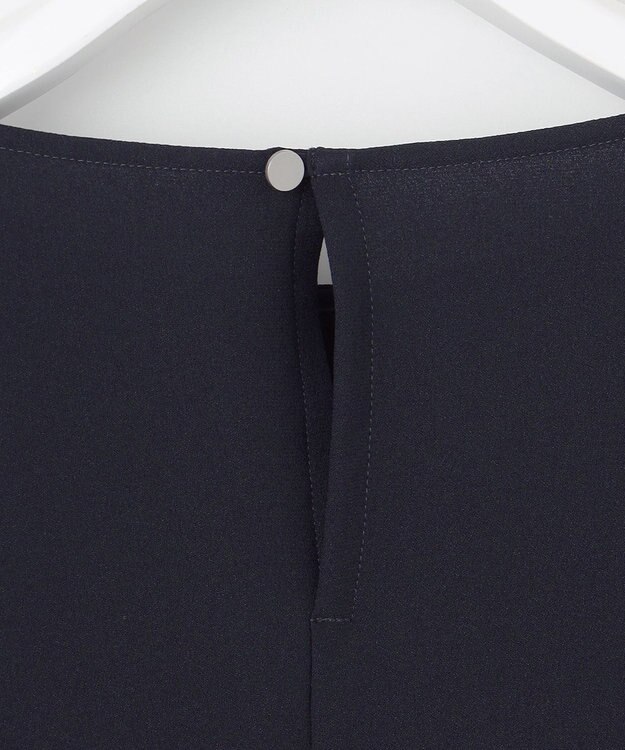 23区 【吸水速乾/UVカット/接触冷感】ストレッチジョーゼット ドルマン カットソー ネイビー系