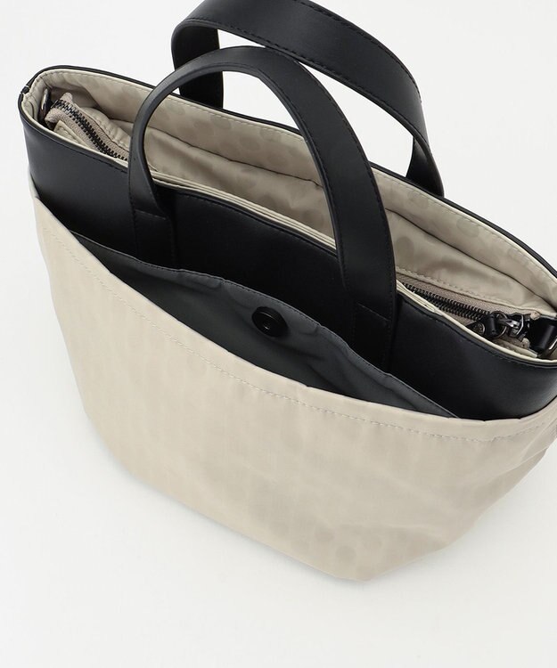 Y'SACCS Polka Dots　タックラウンド2WAYミドルトート アイボリー