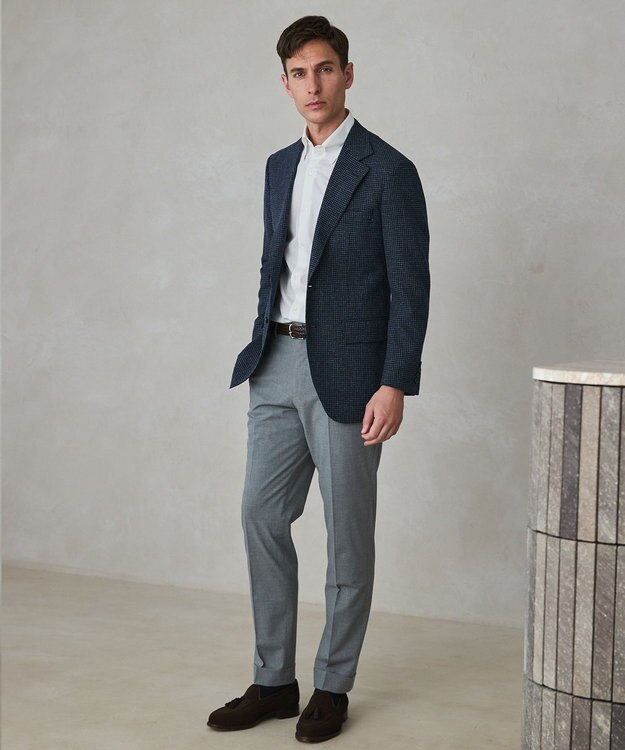 GOTAIRIKU 26年新作【ストレッチ/シワになりにくい/洗える】ハイパーストレッチ DRESS パンツ ライトグレー系