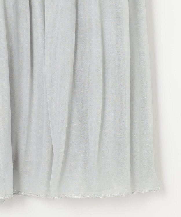 ANY SIS シャイニープリーツ スカート ライトグレー