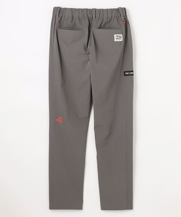 PW CIRCULUS 【MEN】サイドパンチング テーパードパンツ ゴルフ グレー系