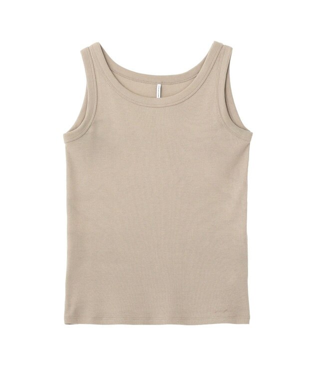 AMERICAN HOLIC テレコタンクトップ Gray Beige