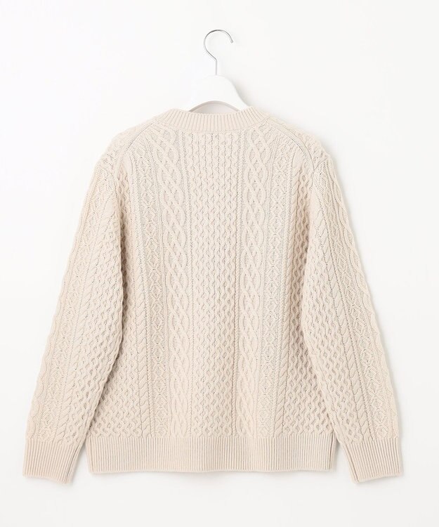 J.PRESS LADIES 【洗える】EIGER CORD カーディガン ホワイト系