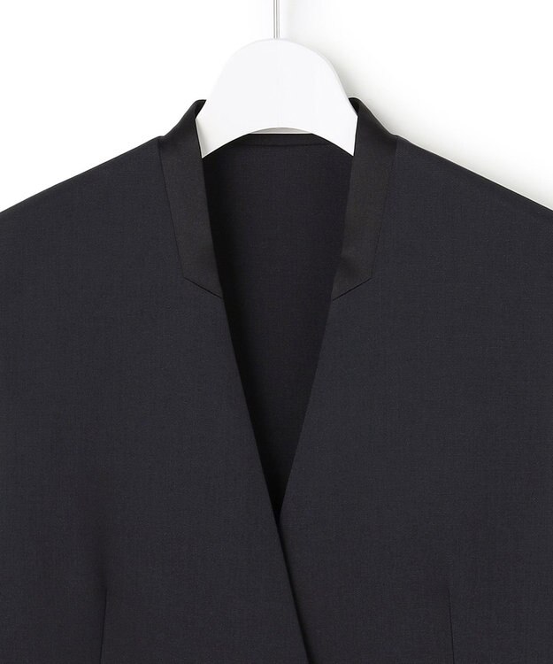 ICB L 【先行予約】 ハイツイストダブルクロス ノーカラージレ ネイビー