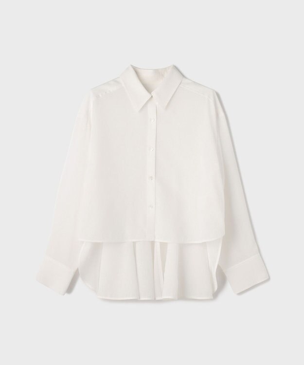 GRACE CONTINENTAL バックフレアシャツ ホワイト