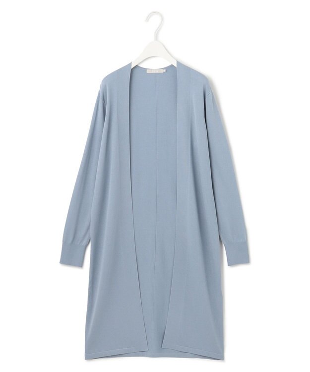 ICB 【WEB限定カラーあり】 シンセティックハイゲージ ロングカーディガン ライトブルー系