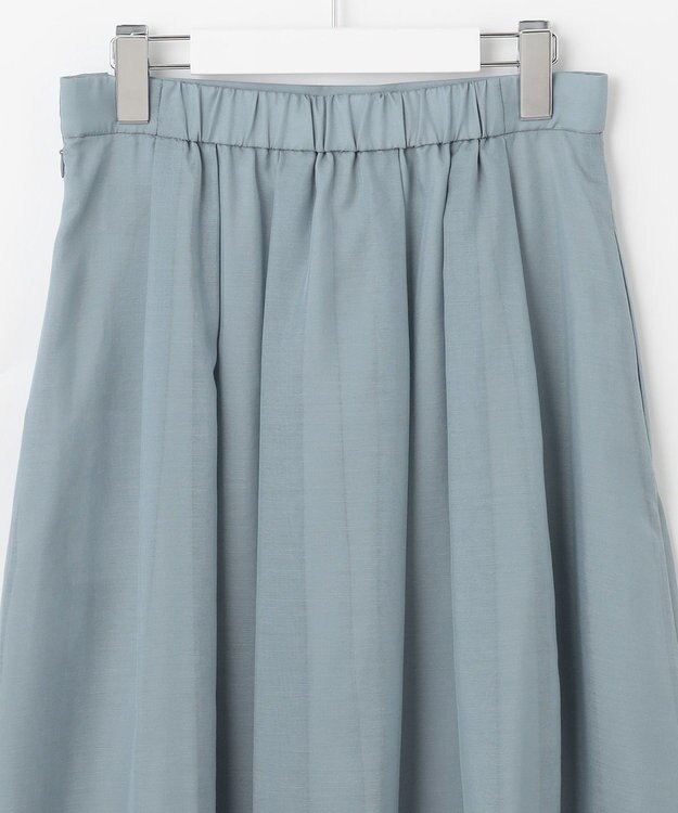 J.PRESS LADIES S 【WEB限定カラーあり・洗える】 ブライトスパンボイル スカート サックスブルー系