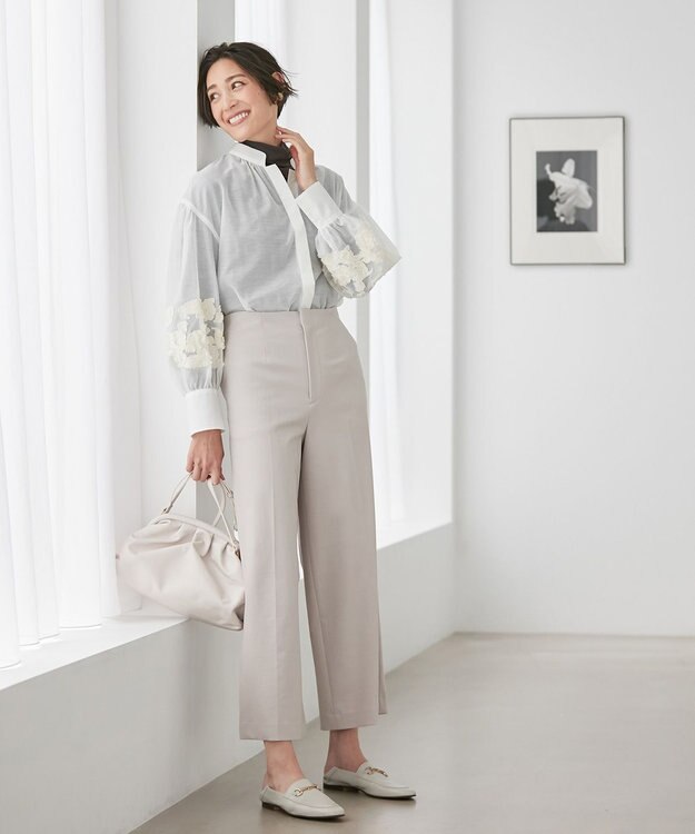 自由区 【Sサイズ有】360°FREE ウォッシャブル パンツ ベージュ系