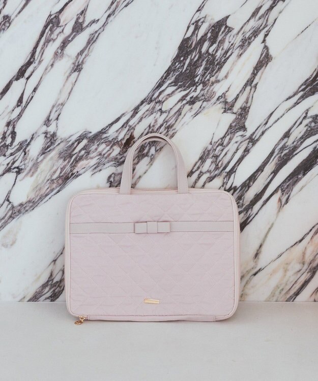 Maison de FLEUR オペラリボンキルトPCケース Pink