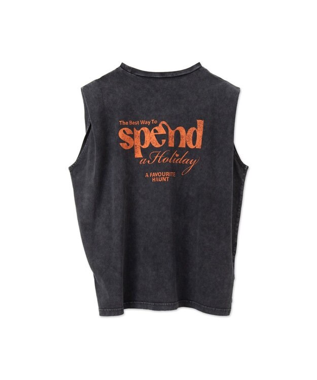 WEGO ヴィンテージウォッシュタックノースリーブT 柄1