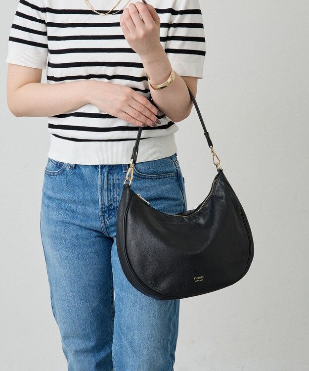 russet 2WAYショルダーバッグ【ソフトレザー】(CE-1447) Black