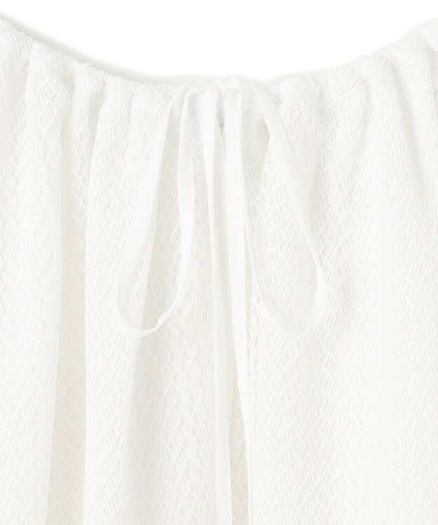 GRACE CONTINENTAL レイヤードチュールトップ ホワイト