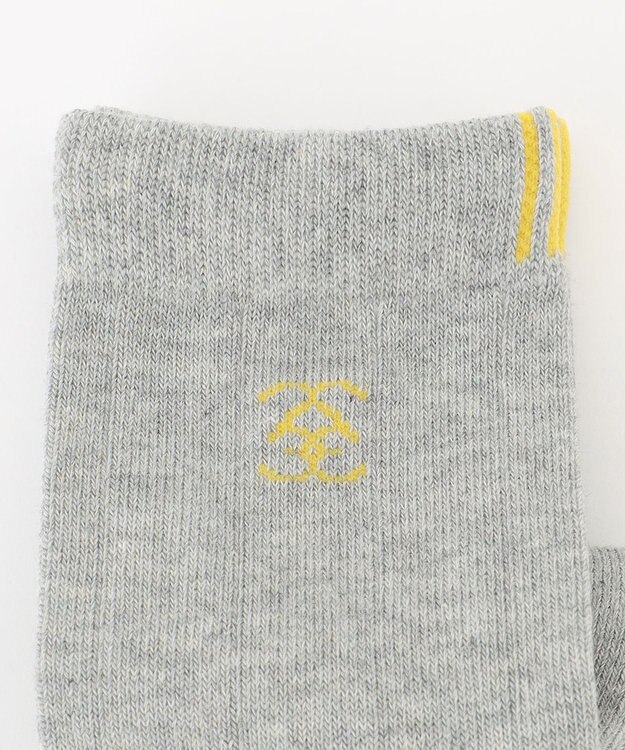 23区GOLF 【WOMEN】カラーラインソックス ライトグレー系