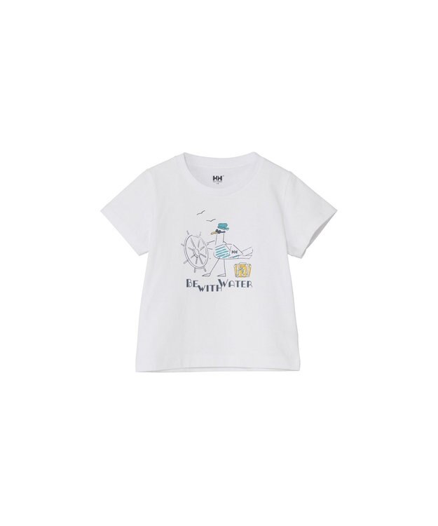 HELLY HANSEN 【キッズ】ショートスリーブ アニマル ティー クリアホワイト