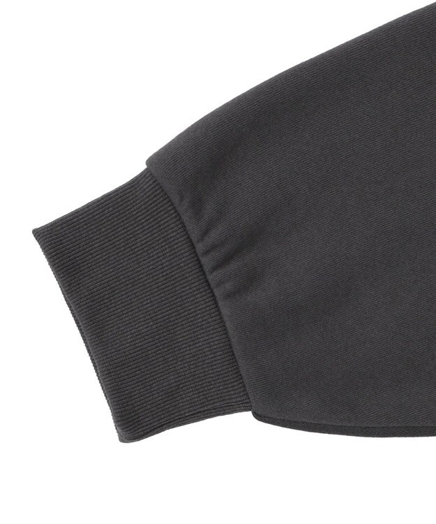 WEGO 【ユニセックス着用ITEM】ダメージアップリケレイヤードZIPパーカー スミクロ