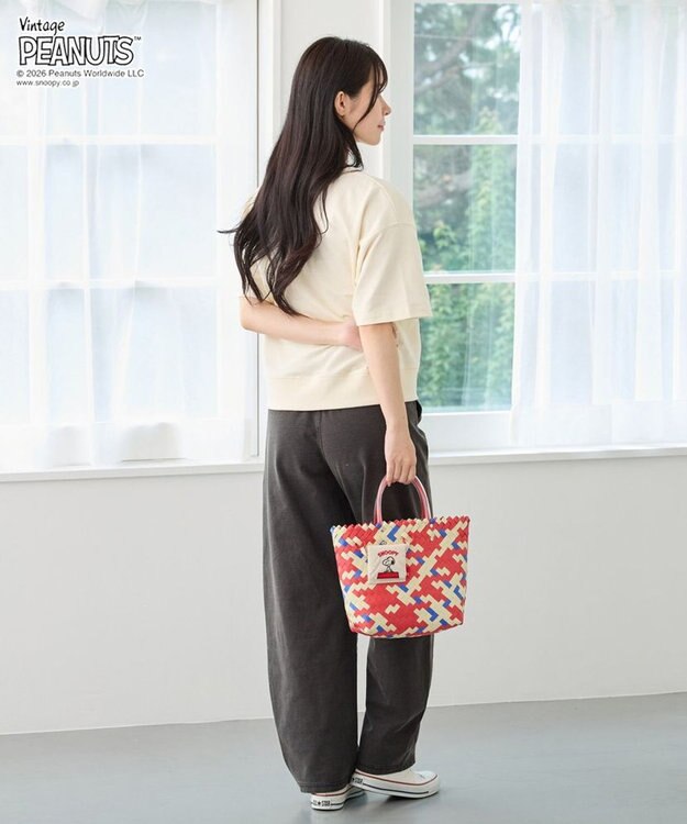 ROOTOTE 8510【ルートート】スヌーピー IP.デリバスケット.ピーナッツ-1G 02：ドッグハウス