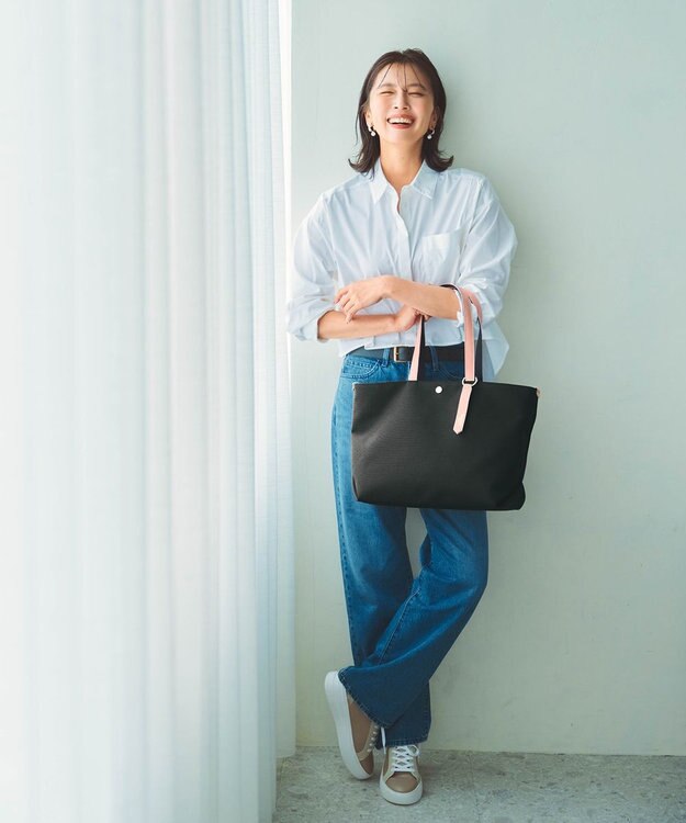 TOPKAPI 【新色追加】【Breath TOPKAPI】Aerial エアリアル ナイロン カラーストラップ付き A4 トートバッグ /軽量 ブラック系