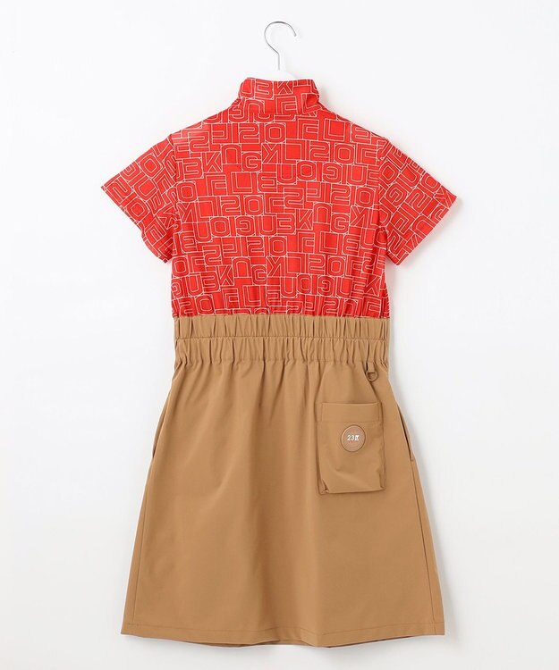 23区GOLF 盛夏対応のマルチ機能【接触冷感・UVケア・吸水速乾】【WOMEN】ドッキングワンピース オレンジ系5