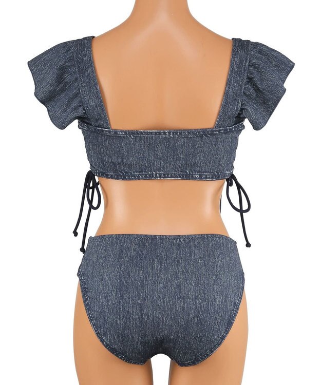 San-ai Resort（三愛水着楽園） ショルダーフリルノンワイヤービキニ 9M 　【San-ai Resort（サンアイリゾート）】 ネイビー