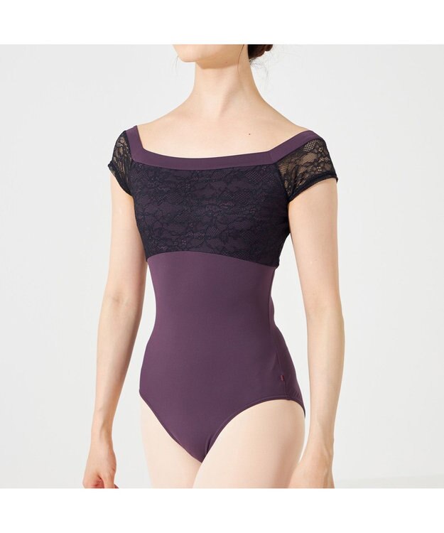 Chacott 【AKANE TAKADA】フレンチスリーブレオタード ブラックベリー