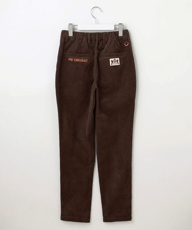 PW CIRCULUS 【WOMEN】コーデュロイ テーパードパンツ ダークブラウン系