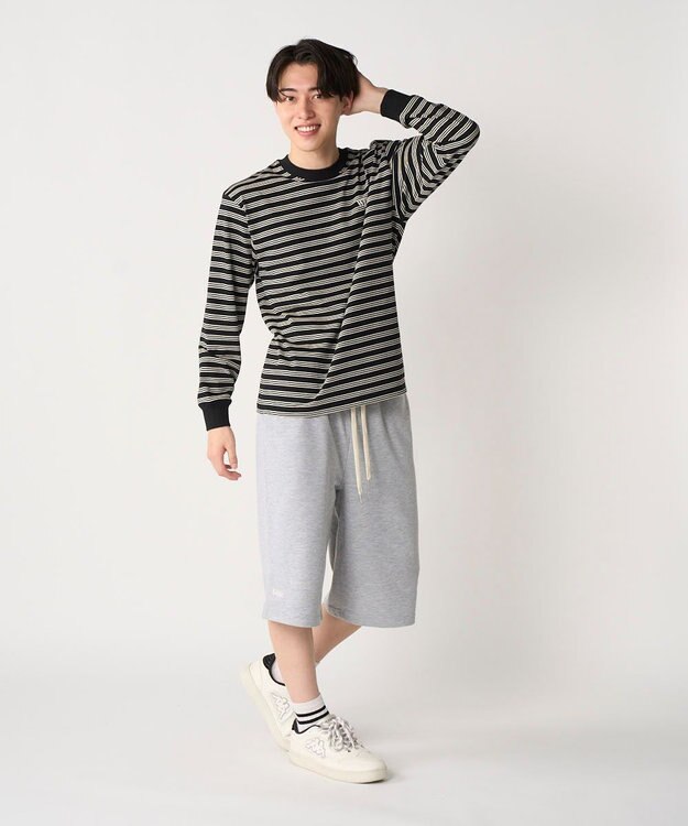 OP／FILA 【Kappa】ウェルネスクラブボーダーロンT ブラック