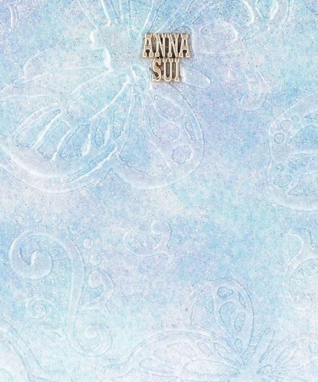 ANNA SUI パピヨン 口金二つ折り財布 ライトブルー