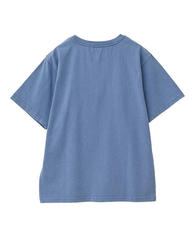 AMERICAN HOLIC DISCUS パウダーブリーチ加工Tシャツ Blue