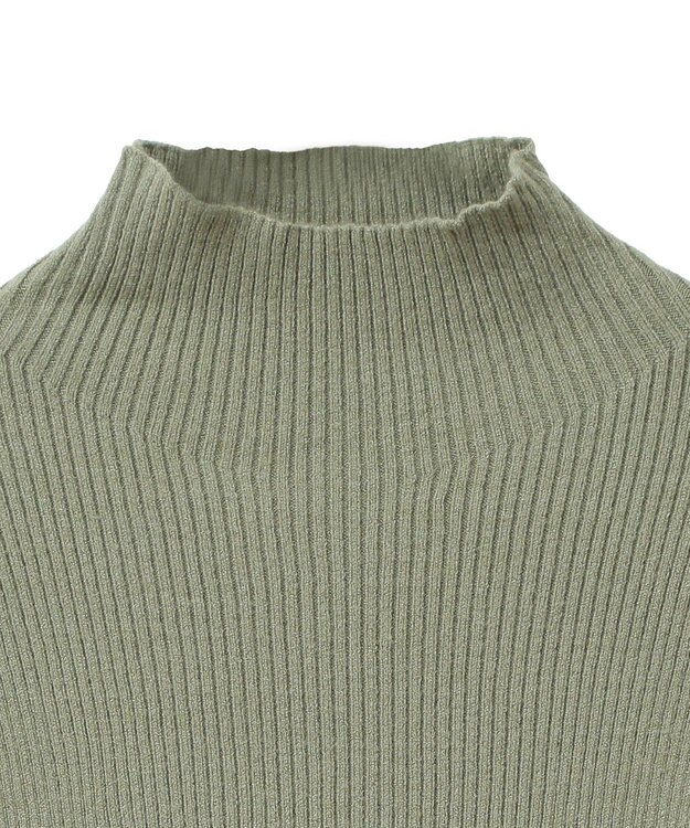 Green Parks ・ｓｗｉｎｇ　ｂｙ　袖パールボタンハイネックニット Green