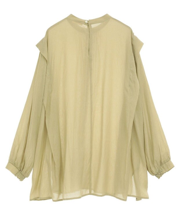 CRAFT STANDARD BOUTIQUE ヴィンテージボイルショルダータックブラウス Khaki